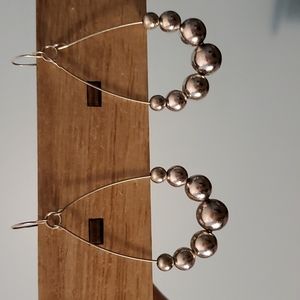 Silver dangle earrings